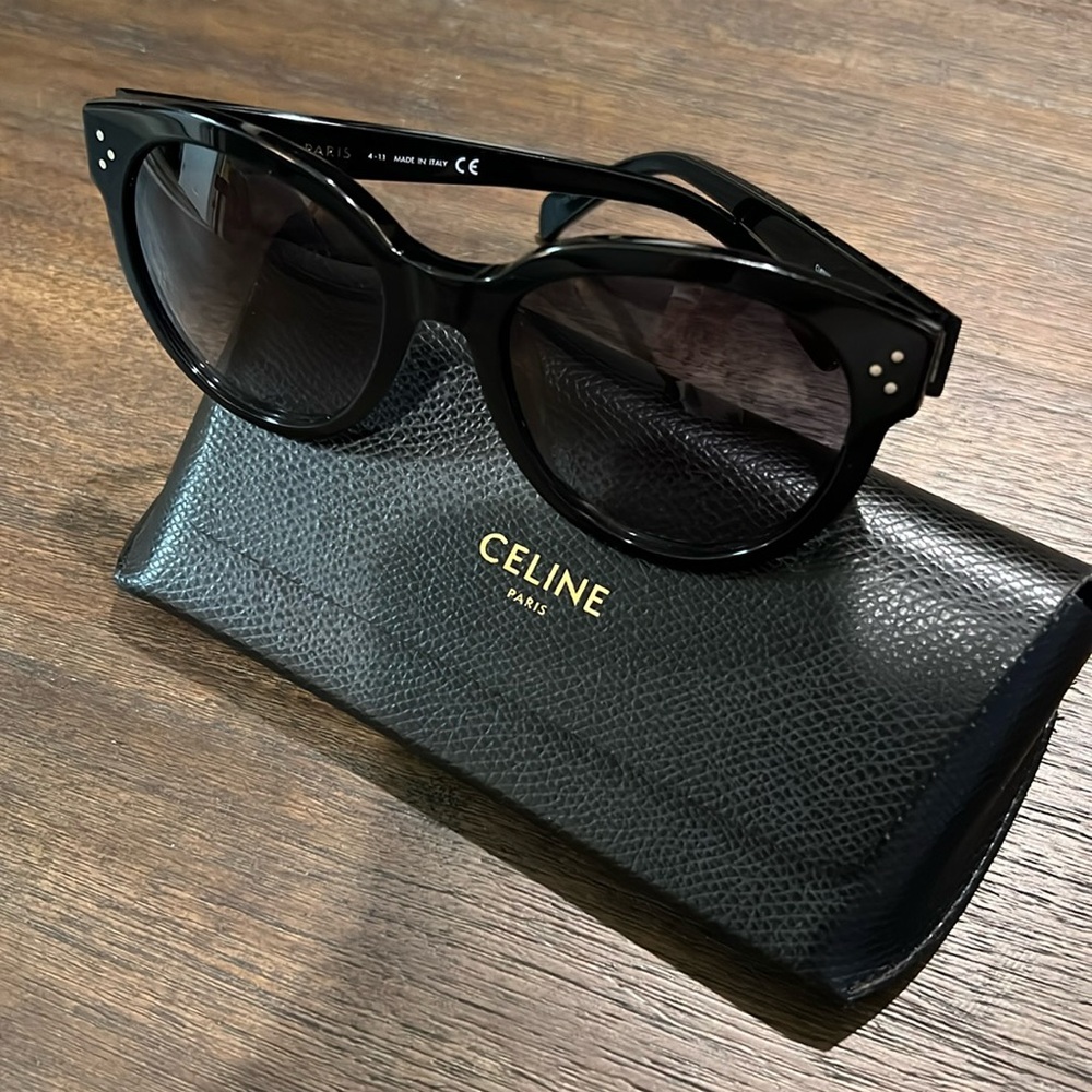 Celine oversized 3 dot sunglasses